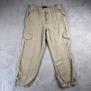 Aeropostale Cargo Pants Mens Medium Tan Khaki Cotton Canvas Utility Gorpcore
